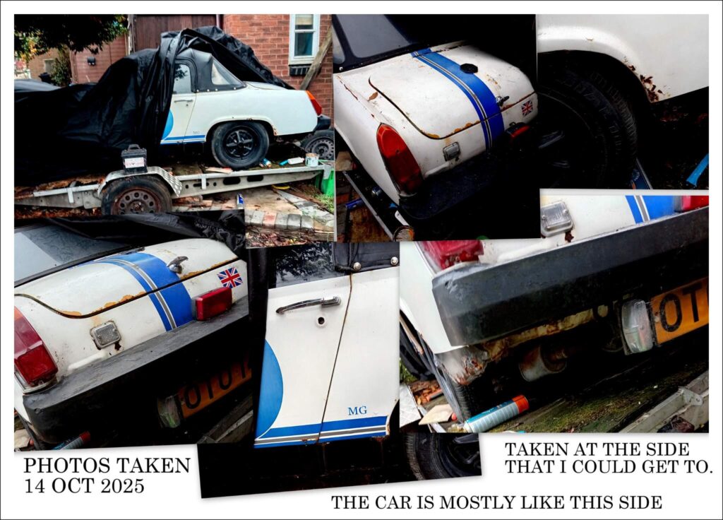 1976 - MG Midget 1.5 Convertible 2dr Petrol Manual (65 bhp) - £1500